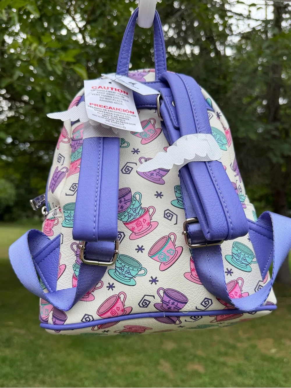 Disney Parks Loungefly Alice in Wonderland Mad Tea Party Teacups Backpack NWT